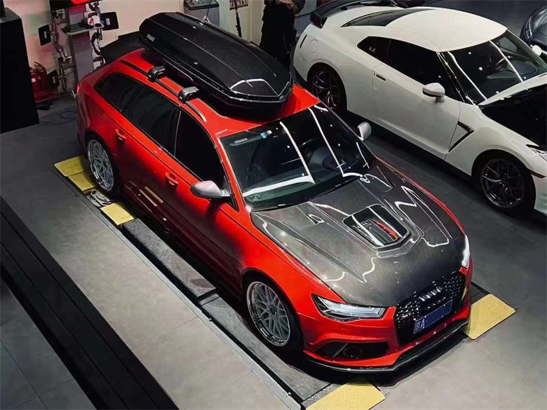 Audi S7 2016 Engine Bonnet Hood Cover Carbon Fiber-Ahacarbon