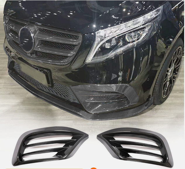 Mercedes Benz W447 Vito 2020UP Front Bumper Vents Dry Carbon Fiber-Ahacarbon
