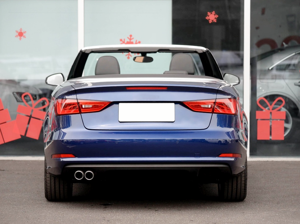 Audi A3 S3 Sline 8V Convertible 2014-2020 Rear Trunk Spoiler Carbon Fiber-Ahacarbon