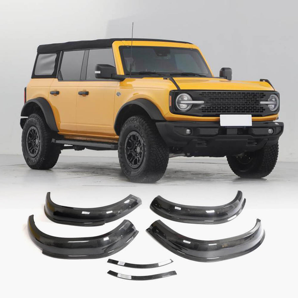Ford BRONCO Sport Utility 2D 4D 2021-2023 Wheel Arch Fender Flares Carbon Fiber-Ahacarbon