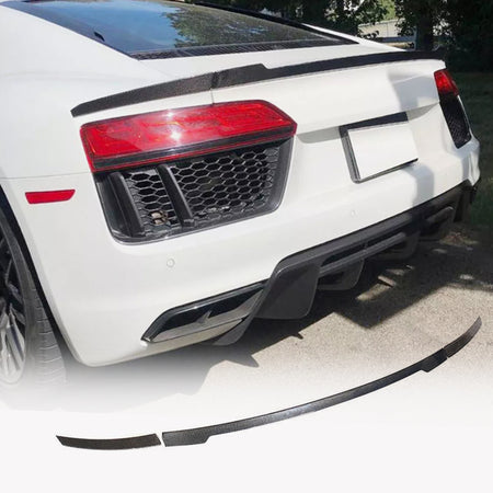Audi R8 V10 Gen 2 Coupe 2016-2019 Rear Trunk Spoiler Carbon Fiber-Ahacarbon