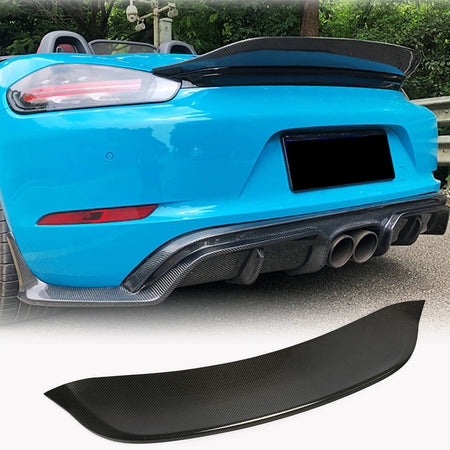 Porsche 718 (982) Boxster 2016-2021 Rear Trunk Spoiler Carbon Fiber-Ahacarbon
