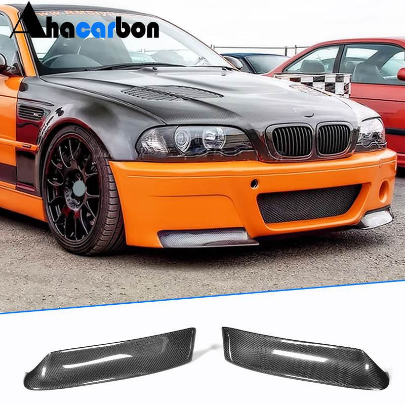 BMW 3 Series E46 M3 2000-2006 Front Bumper Splitters Carbon Fiber-Ahacarbon
