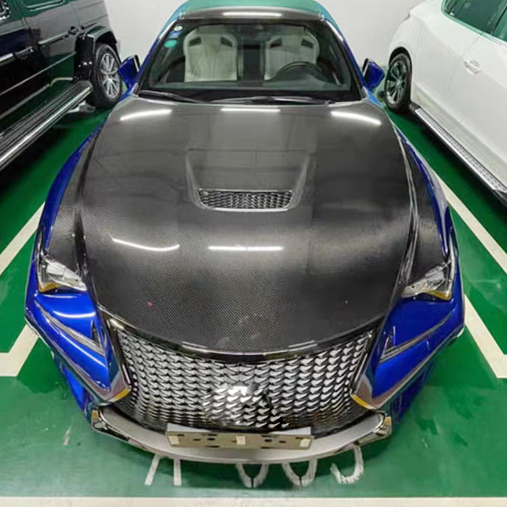 Lexus GS F 2019 Engine Bonnet Hood Cover Carbon Fiber-Ahacarbon