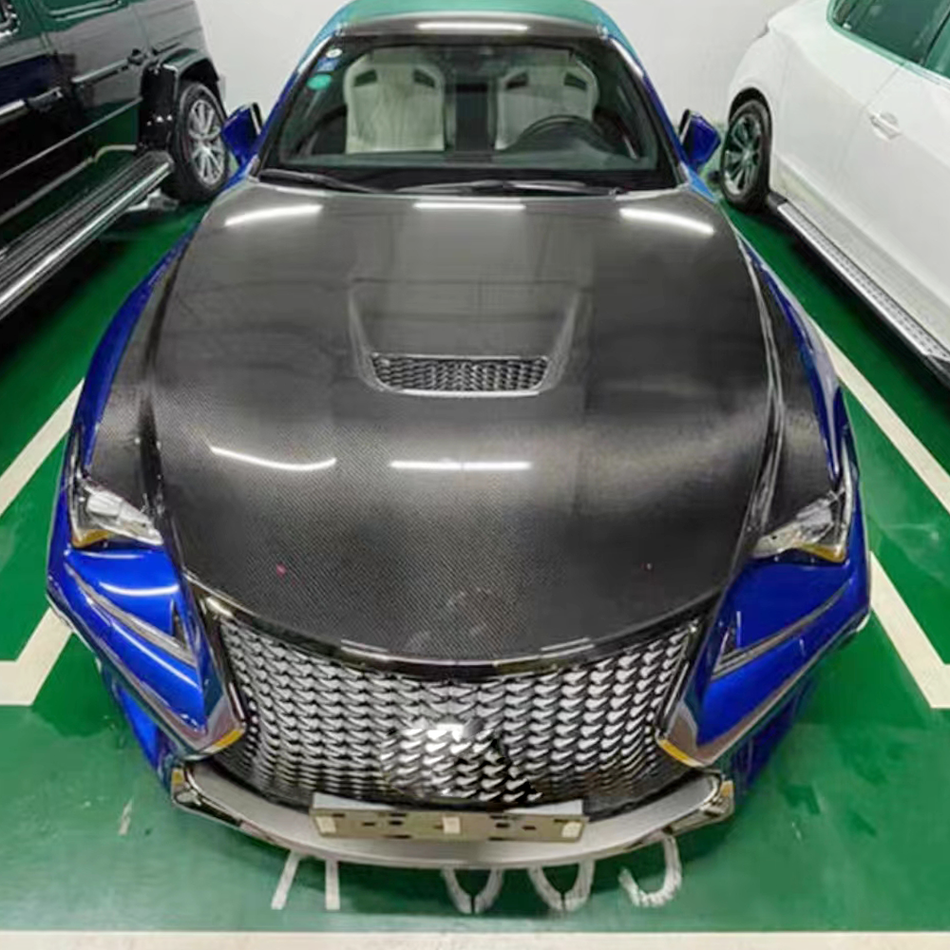 Lexus GS F 2019 Engine Bonnet Hood Cover Carbon Fiber-Ahacarbon