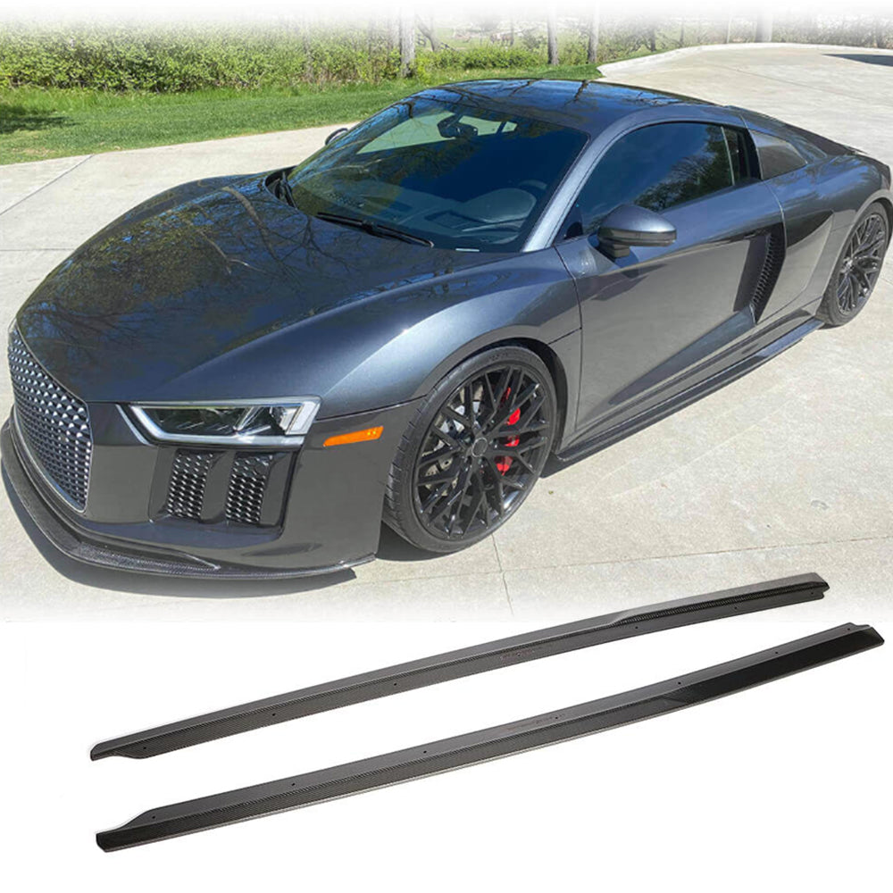 Audi R8 V10 Gen 2 4S 2016-2019 Carbon Fiber Side Skirts-Ahacarbon