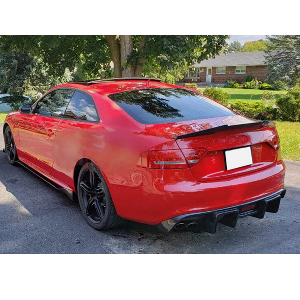 Audi S5 B8/B8.5 Coupe 2Door 2015 Carbon Fiber Rear Trunk Spoiler-Ahacarbon