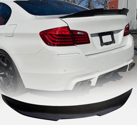 BMW 5 Series F10 M5 2011-2018 Rear Trunk Spoiler Carbon Fiber-Ahacarbon