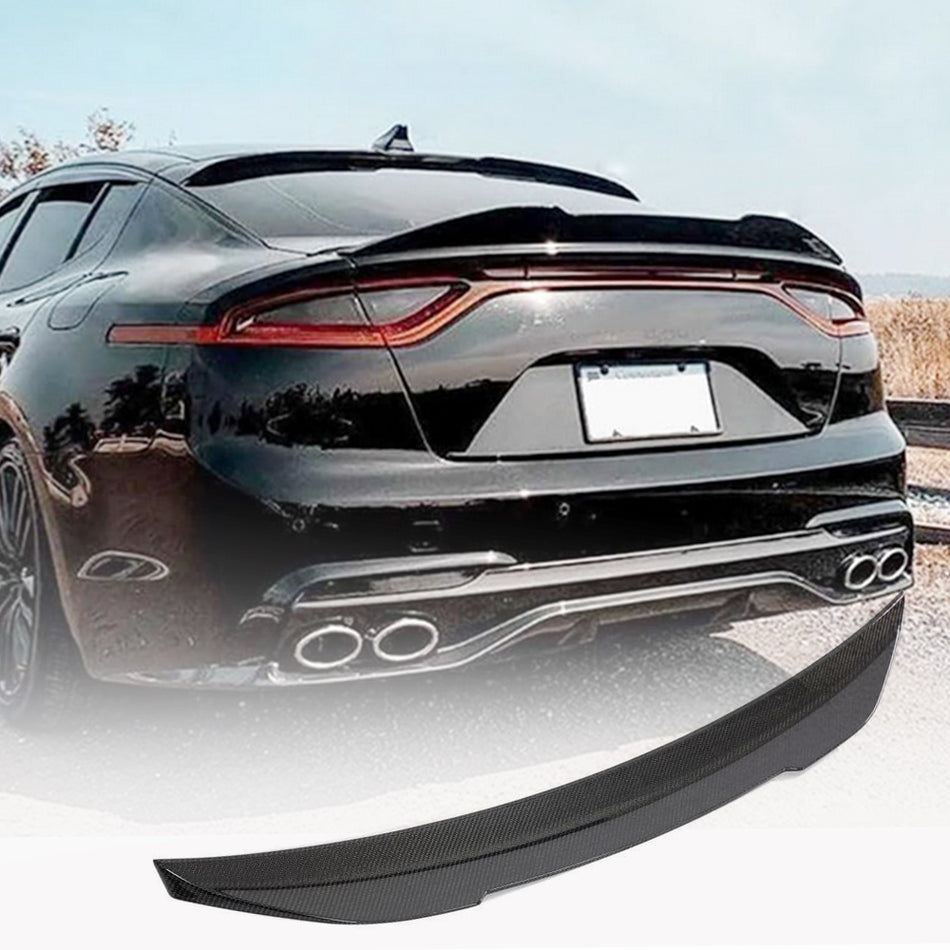 Kia Stinger 2018-2023 Rear Trunk Spoiler Carbon Fiber-Ahacarbon