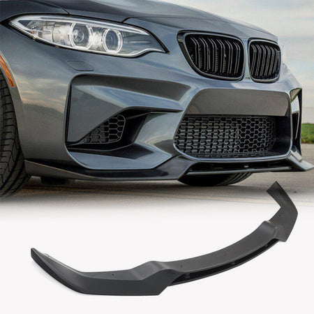 BMW 2 Series F87 M2 Coupe 2016-2019 Front Bumper Lip Carbon Fiber-Ahacarbon