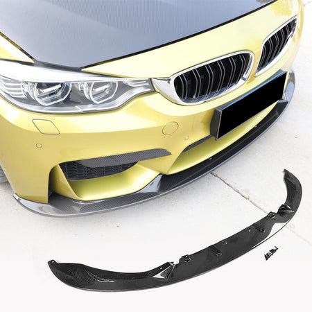 BMW F80 M3 F82 F83 M4 2014-2019 Front Bumper Lip Carbon Fiber-Ahacarbon