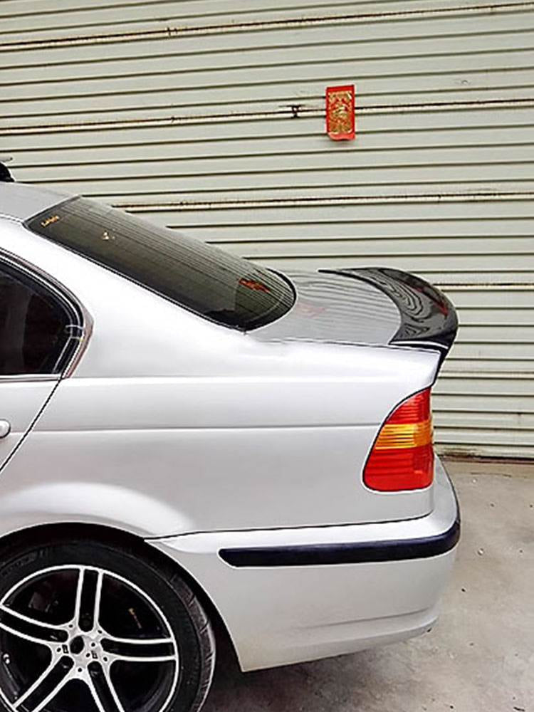 BMW 3 Series E46 M3 Sedan 1999-2005 Rear Trunk Spoiler Carbon Fiber-Ahacarbon