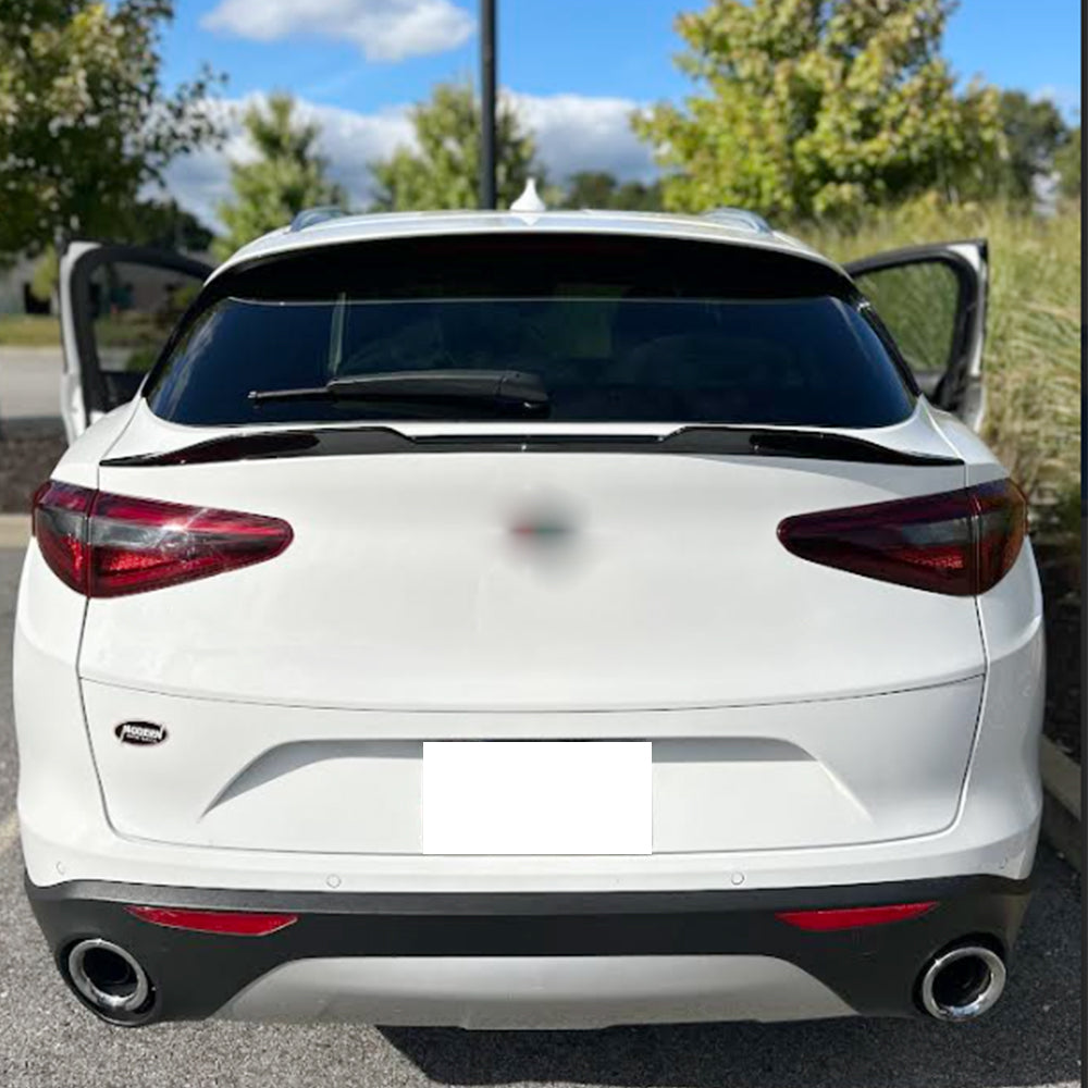 Alfa Romeo Stelvio 2017-2022 Rear Trunk Spoiler Dry Carbon Fiber/FRP-Ahacarbon