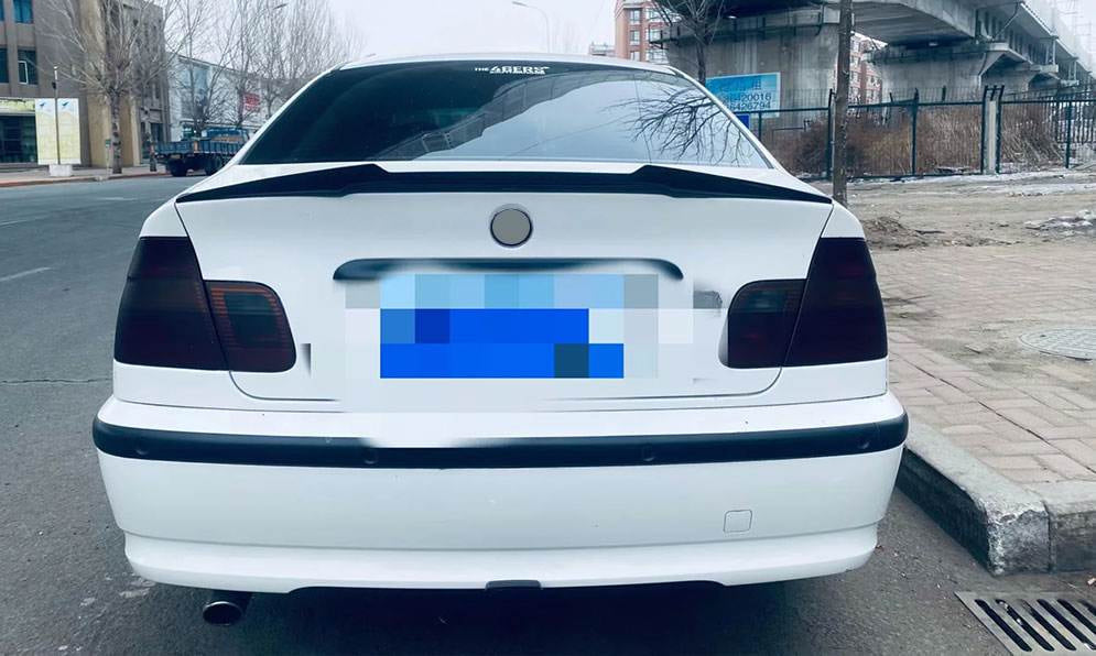 BMW 3 Series E46 M3 Sedan 1999-2005 Rear Trunk Spoiler Carbon Fiber-Ahacarbon