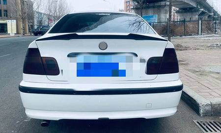 BMW 3 Series E46 M3 Sedan 1999-2005 Rear Trunk Spoiler Carbon Fiber-Ahacarbon
