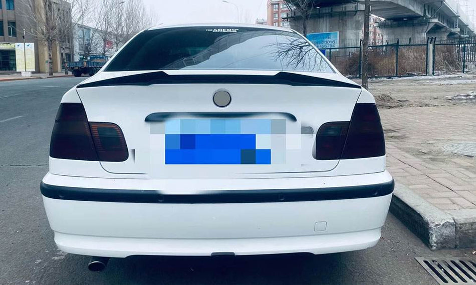 BMW 3 Series E46 M3 Sedan 1999-2005 Rear Trunk Spoiler Carbon Fiber-Ahacarbon
