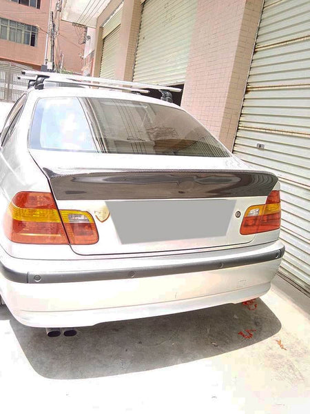 BMW 3 Series E46 M3 Sedan 1999-2005 Rear Trunk Spoiler Carbon Fiber-Ahacarbon