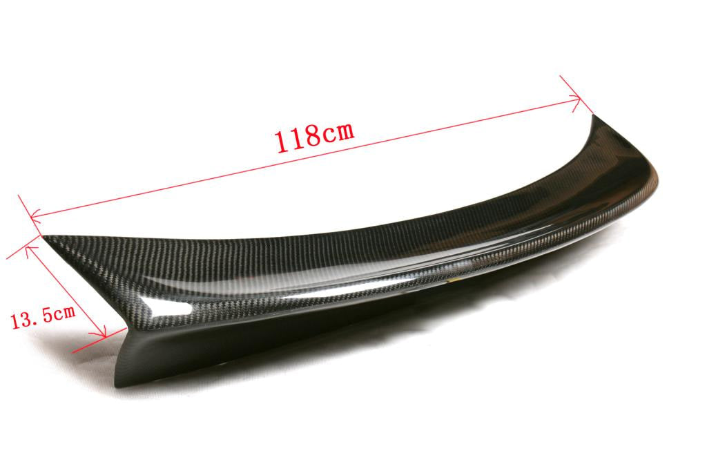 BMW 3 Series E46 M3 Sedan 1999-2005 Rear Trunk Spoiler Carbon Fiber-Ahacarbon