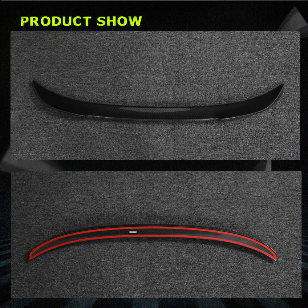 BMW 3 Series F30 F35 2012-2019 Rear Trunk Spoiler Dry Carbon Fiber-Ahacarbon