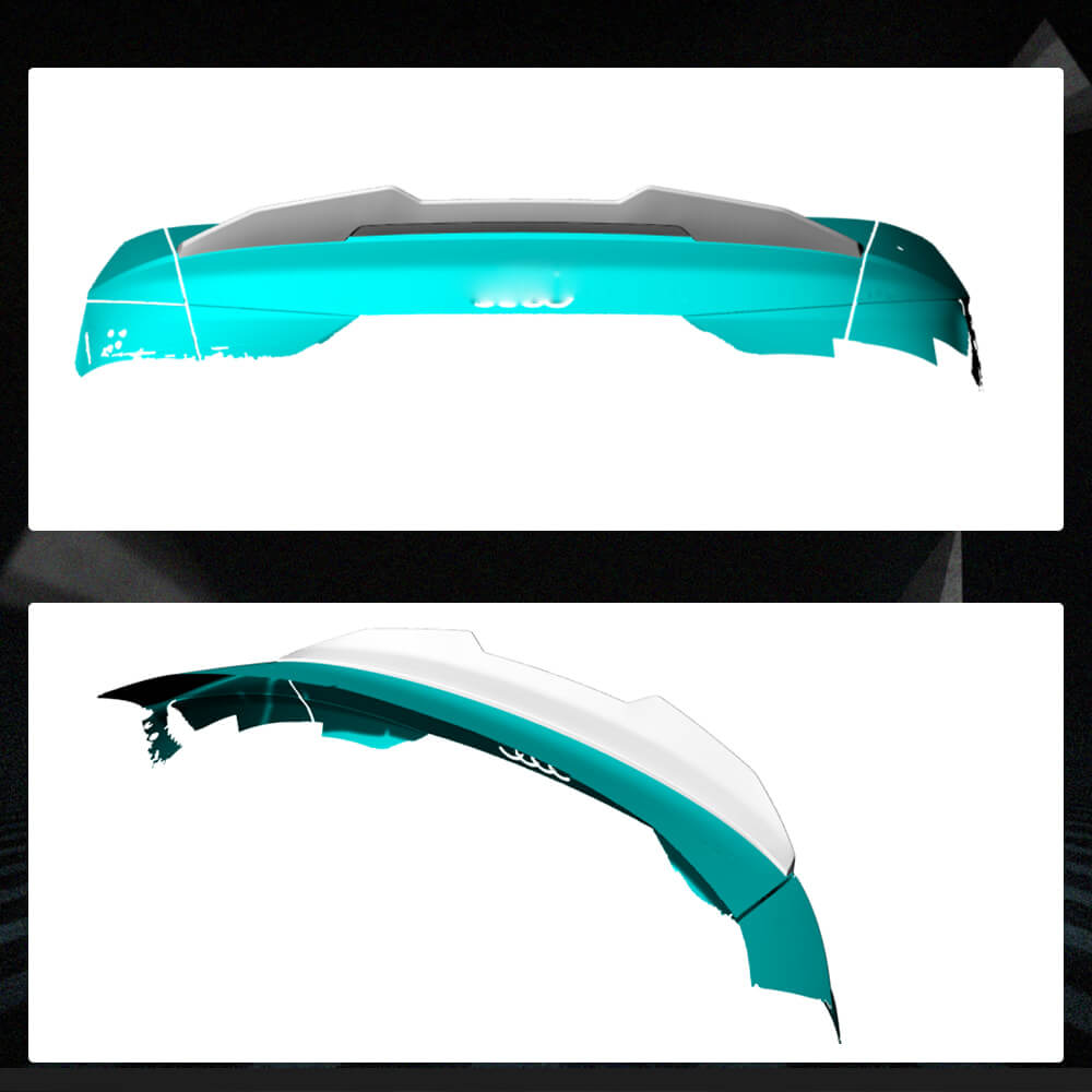 Audi A3 S line S3 8V Sedan 2013-2020 Rear Trunk Spoiler Dry Carbon Fiber-Ahacarbon