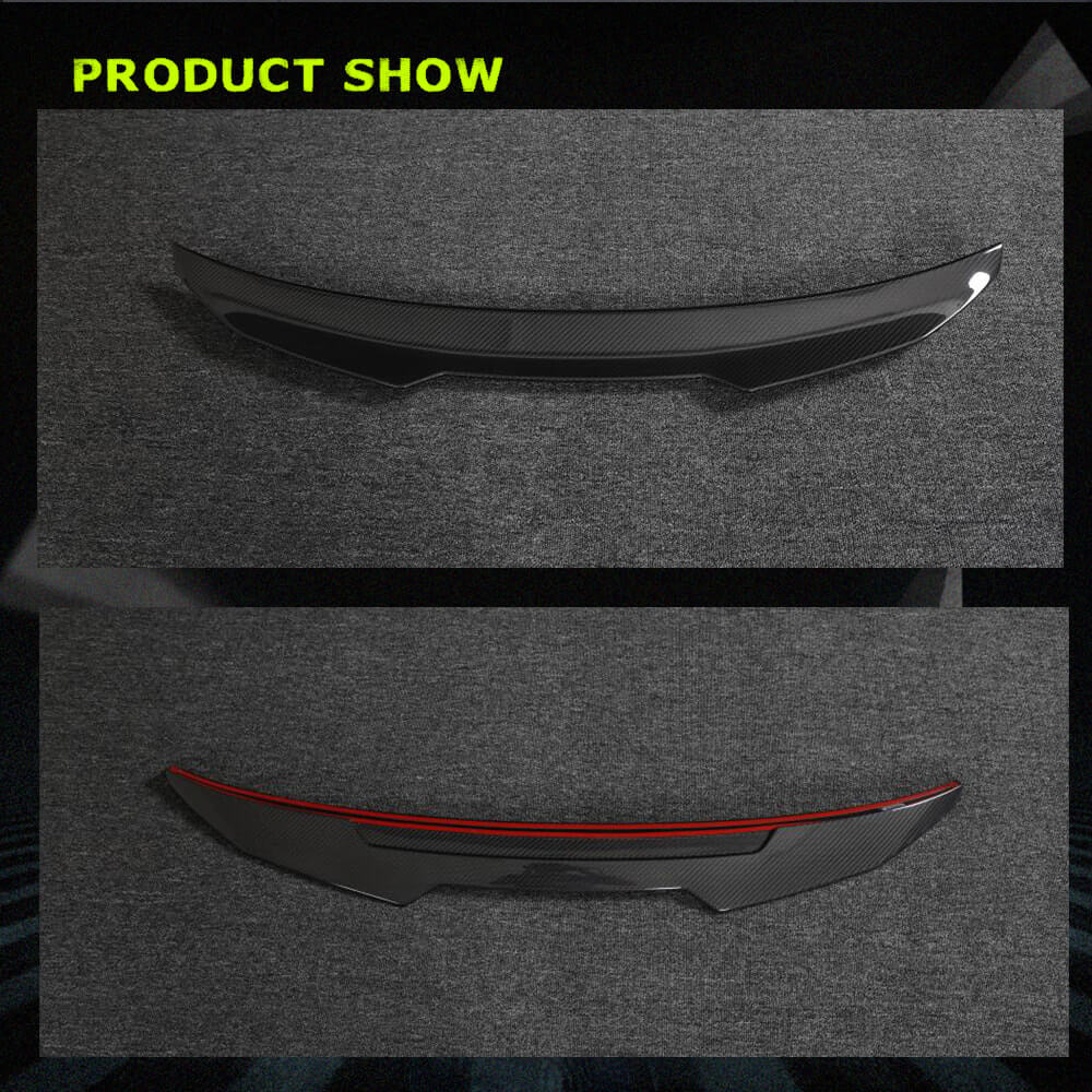 Audi A3 S line S3 8V Sedan 2013-2020 Rear Trunk Spoiler Dry Carbon Fiber-Ahacarbon