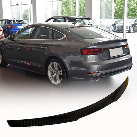 Audi A5 S5 RS5 B9 4-Door 2017-2023 Rear Trunk Spoiler Dry Carbon Fiber-Ahacarbon
