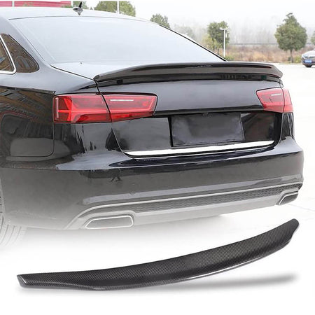 Audi A6 Sline S6 C7 C7.5 Sedan 2012-2019 Rear Trunk Spoiler Carbon Fiber-Ahacarbon