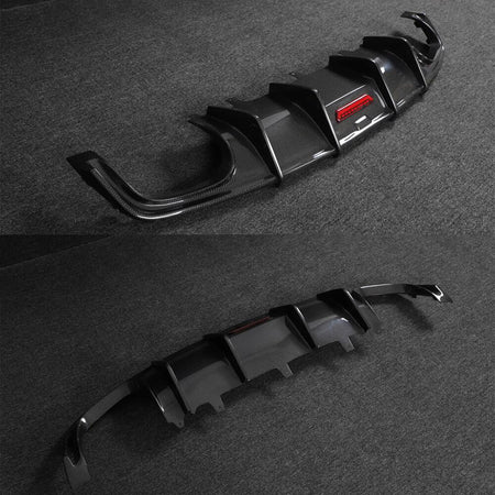 Audi A7 Sline S7 C7.5 2016-2018 Rear Bumper Diffuser Carbon Fiber-Ahacarbon