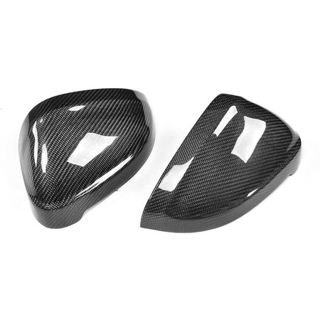 Audi B9 A4 S4 2016-2023 A5 S5 RS5 2017-2023 Mirror Covers Carbon Fiber (With Side Lane Assist)-Ahacarbon