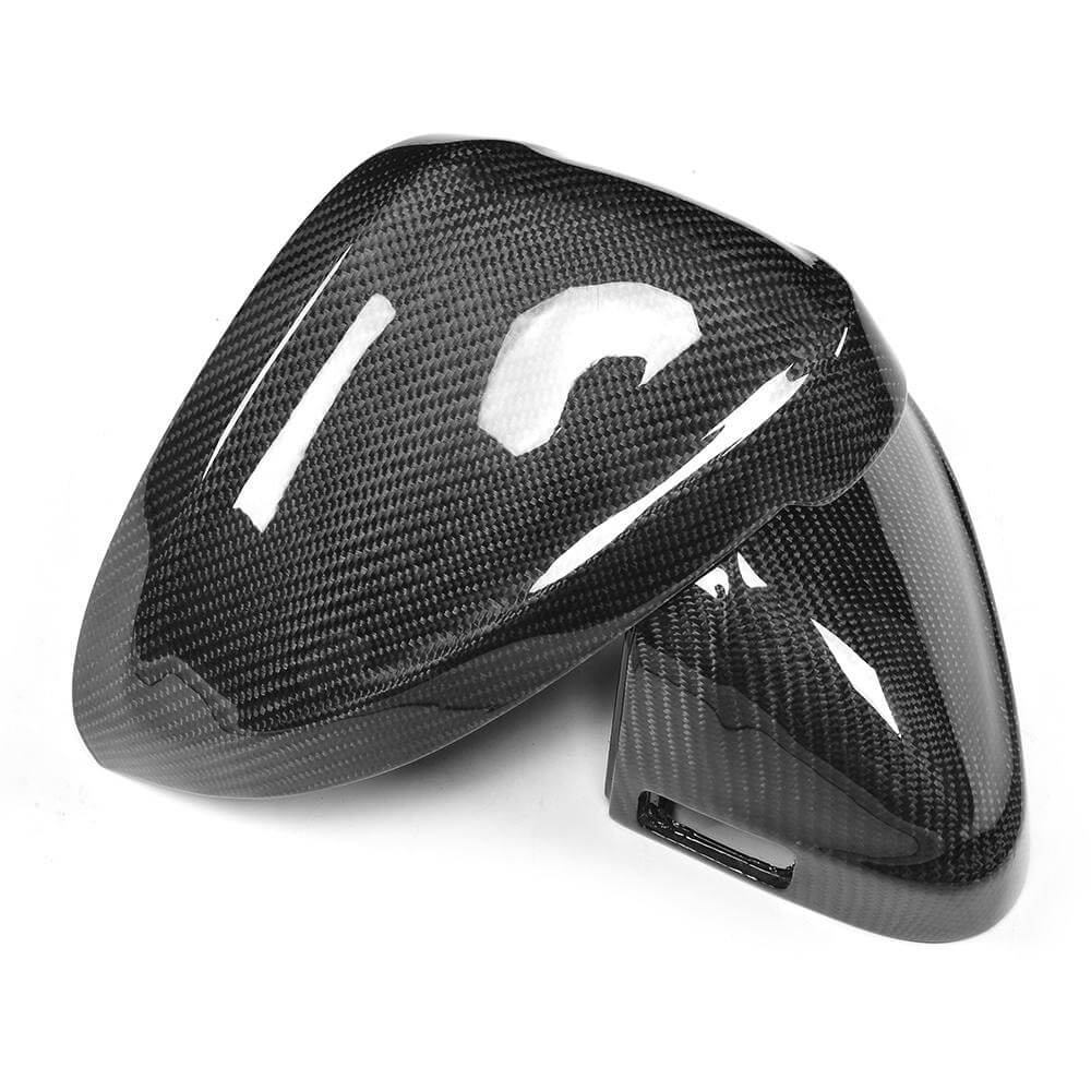 Audi B9 A4 S4 2016-2023 A5 S5 RS5 2017-2023 Mirror Covers Carbon Fiber (With Side Lane Assist)-Ahacarbon
