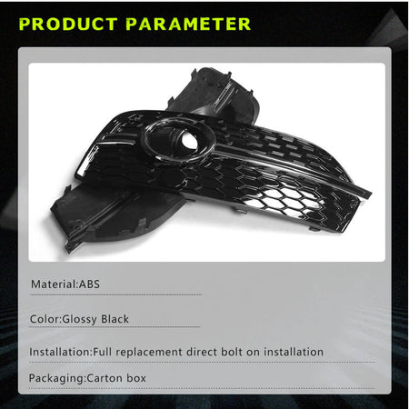 Audi Q3 2012-2015 Fog Lamp Covers ABS-Ahacarbon