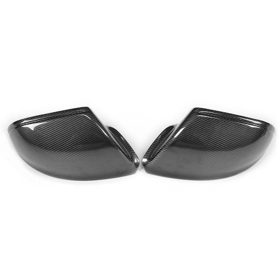 Audi Q5 Q7 2009-2015 Replacement Style Mirror Covers Carbon Fiber（Without lane change assist）-Ahacarbon