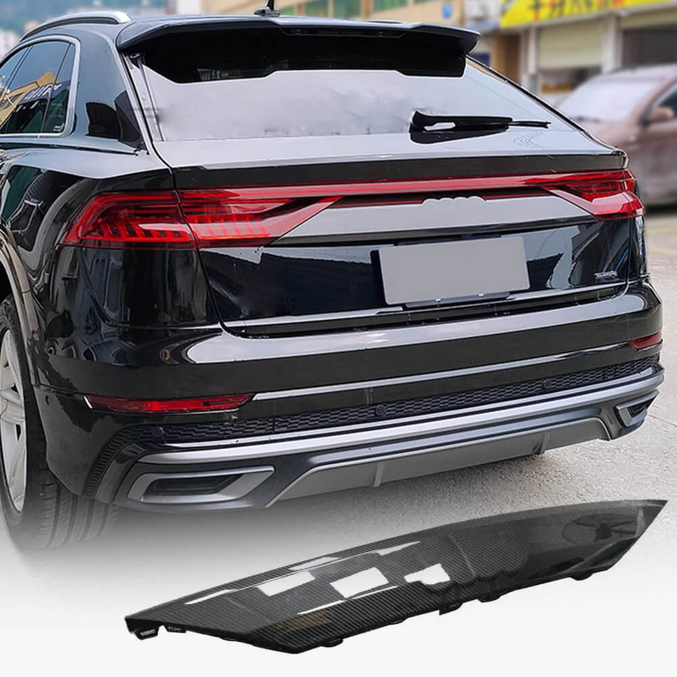 Audi Q8 2019-2022 Replacement Rear Trunk Trims Dry Carbon Fiber-Ahacarbon