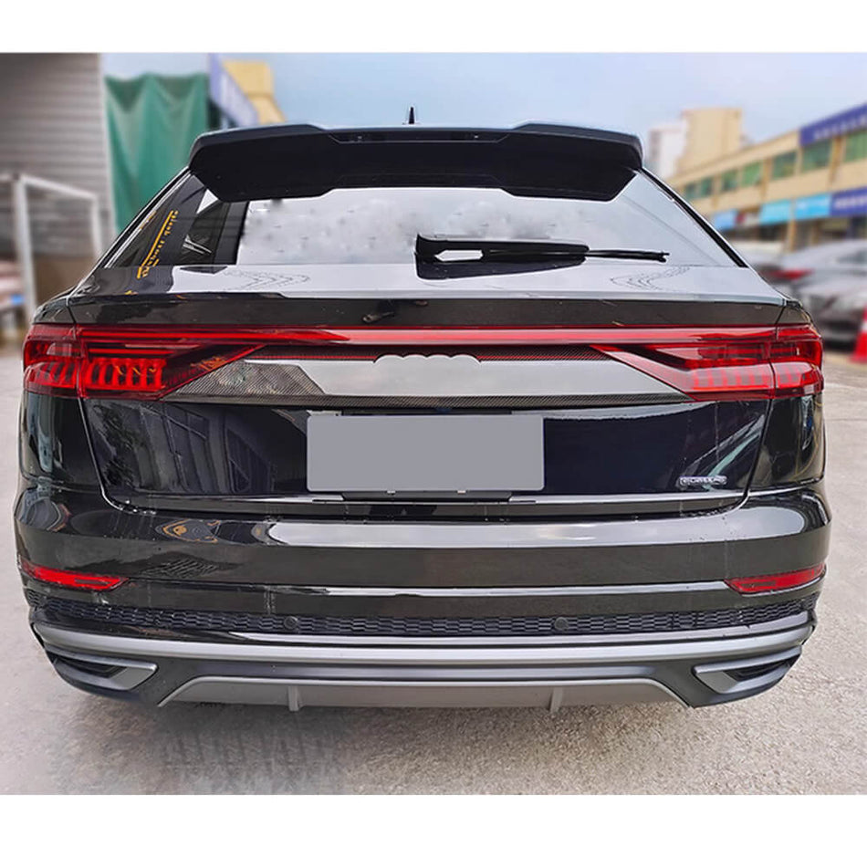 Audi Q8 2019-2022 Replacement Rear Trunk Trims Dry Carbon Fiber-Ahacarbon
