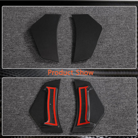 Audi R8 2023UP Rear Bumper Splitters Dry Carbon Fiber-Ahacarbon