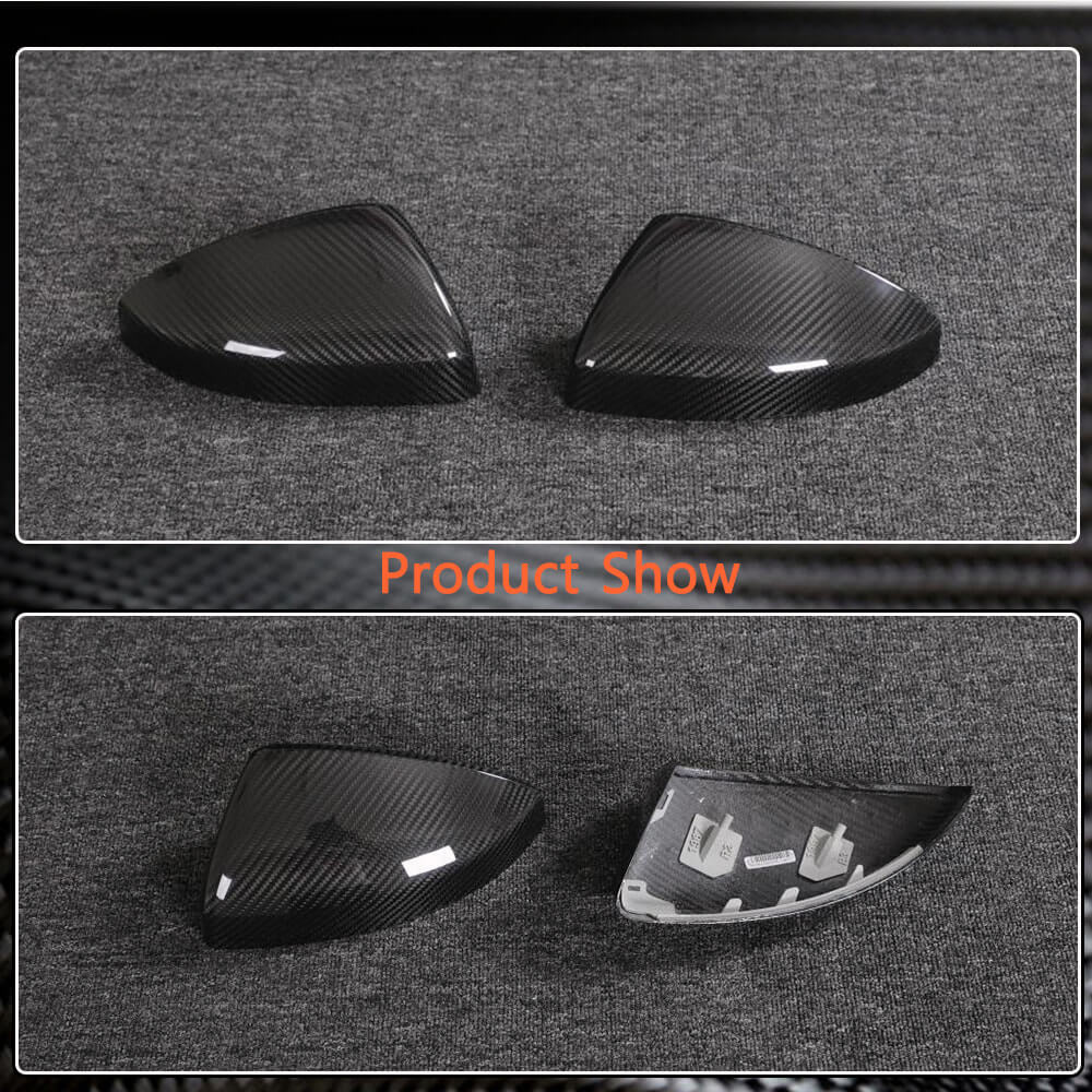 Audi R8 2023UP Mirror Covers Replacement Style Dry Carbon Fiber-Ahacarbon