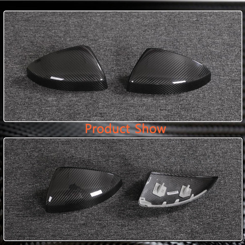 Audi R8 2023UP Mirror Covers Replacement Style Dry Carbon Fiber-Ahacarbon