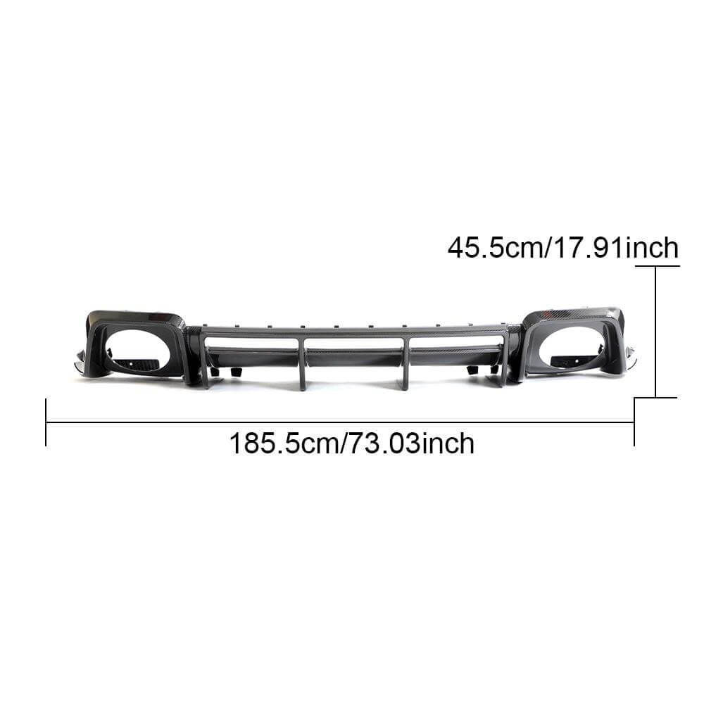 Audi R8 Coupe 2022-2023 Rear Bumper Diffuser Dry Carbon Fiber-Ahacarbon