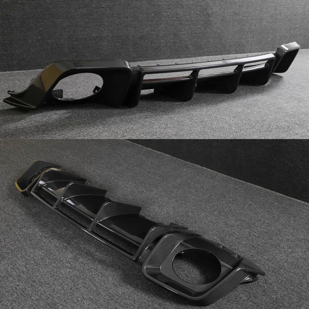 Audi R8 Coupe 2022-2023 Rear Bumper Diffuser Dry Carbon Fiber-Ahacarbon