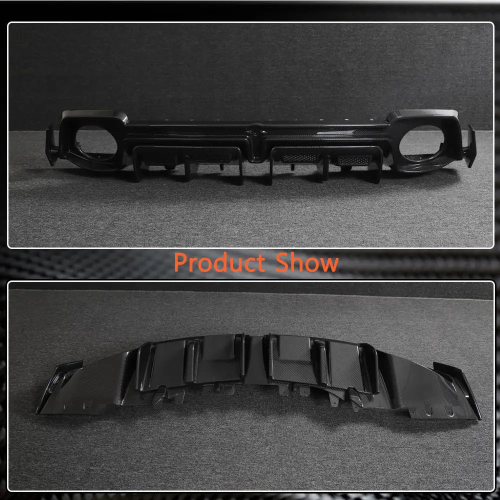 Audi R8 Coupe 2023+ Rear Bumper Diffuser Prepreg Dry Carbon Fiber-Ahacarbon