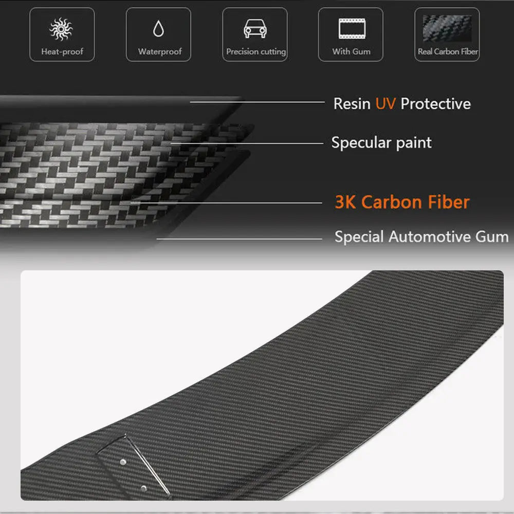 Audi R8 Coupe 2022+ Rear Trunk Lid spoiler Prepreg Dry Carbon Fiber-Ahacarbon