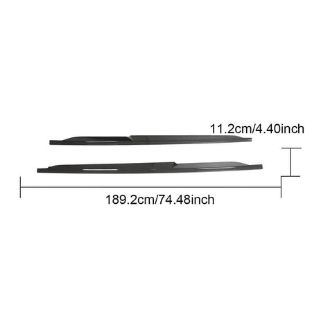 Audi R8 V10 Coupe Spyder Convertible 2Door 2023+ Side Skirts Dry Carbon Fiber-Ahacarbon
