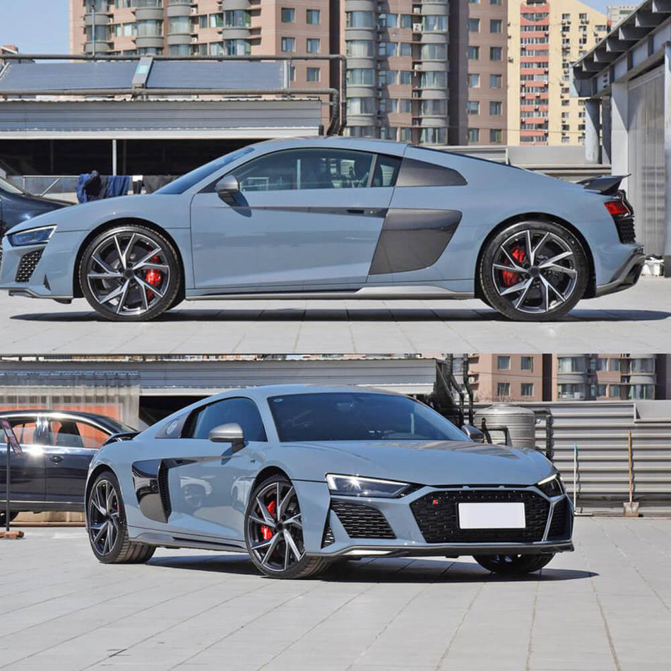 Audi R8 V10 Coupe Spyder Convertible 2Door 2023+ Side Skirts Dry Carbon Fiber-Ahacarbon
