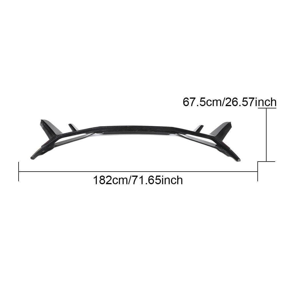Audi R8 V10 Coupe Spyder Convertible 2Door 2022+ Front Bumper Lip Dry Carbon Fiber-Ahacarbon