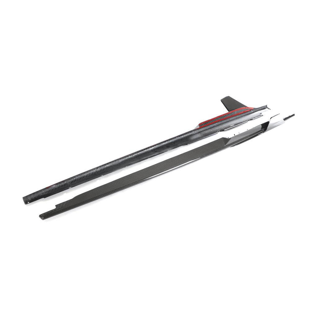 Audi R8 V10 Coupe Spyder Convertible 2Door 2023UP Side Skirts Dry Carbon Fiber-Ahacarbon