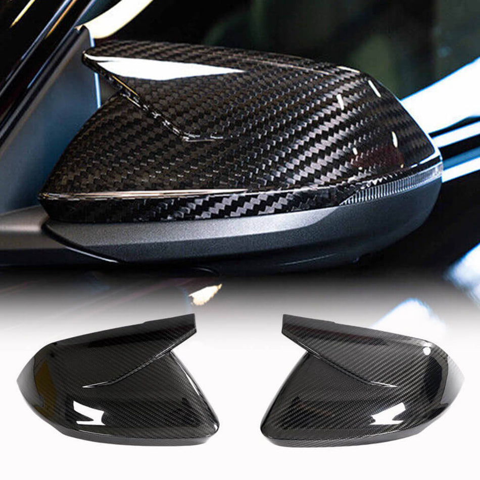 Audi RSQ8 Base Sport Utility 4-Door 2020up Mirror Covers Dry Carbon Fibe（Without lane change assist）-Ahacarbon