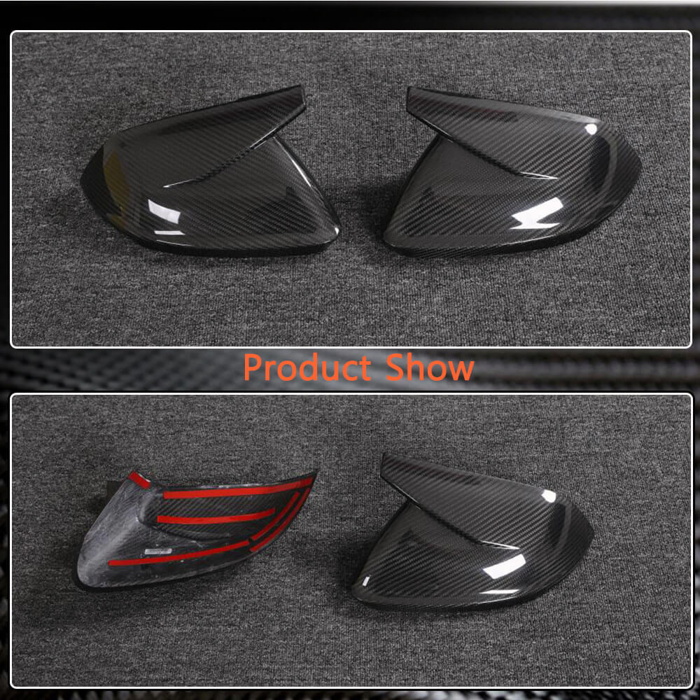 Audi RSQ8 Base Sport Utility 4-Door 2020up Mirror Covers Dry Carbon Fibe（Without lane change assist）-Ahacarbon