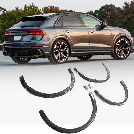 Audi RSQ8 RS Q8 Base Sport Utility 4-Door 2021-2023 Wheel Arch Fender Trims Carbon Fiber-Ahacarbon