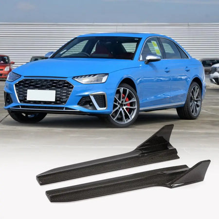 Audi S4 A4 Sline B9 Sedan Facelift 2020-2021 Side Skirts Carbon Fiber-Ahacarbon