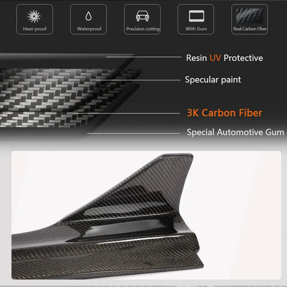 Audi S4 A4 Sline B9 Sedan Facelift 2020-2021 Side Skirts Carbon Fiber-Ahacarbon